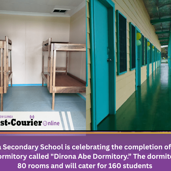 New dormitory a welcome blessing for 1700 students at Kwikila Secondary