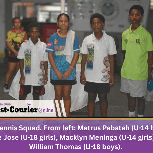 Lae Tennis Club names junior squad for 2025 Pom Open